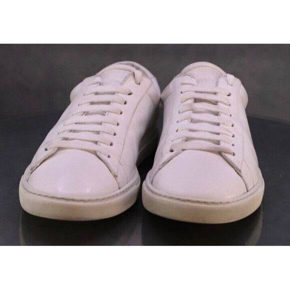 Oliver Cabell Low 1 Women's Sneakers Shoes Size 8 Italian Calfskin Leather White - Picture 3 of 13